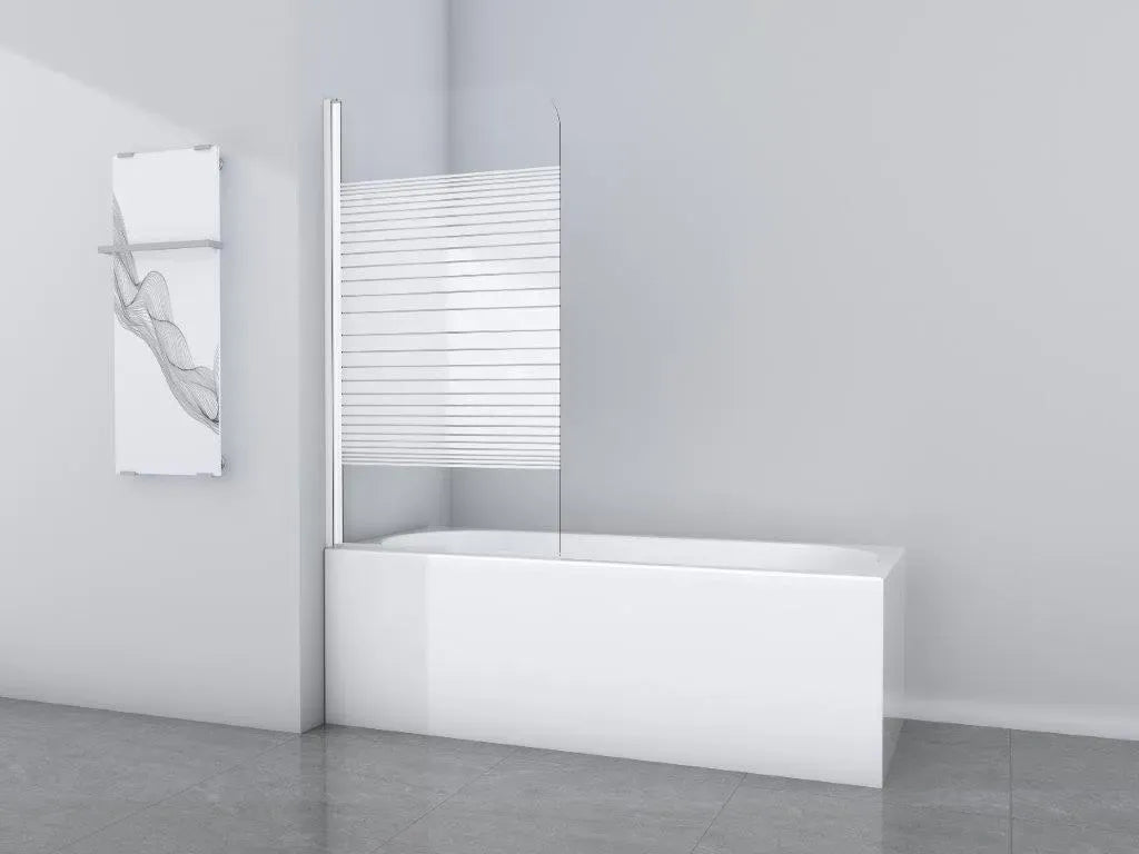 Schulte Bathtub Screen 1-Piece 80x140 cm Real Glass Chrome