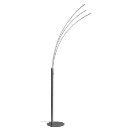 Livarno Home LED Floor Lamp, 19W Integrated, Gray
