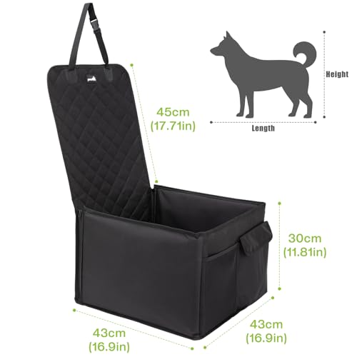 Pecute Dog Car Seat - Waterproof & Scratch-Resistant, Fits Small & Medium Dogs