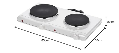 Severin Double Hotplate, 2 Cooking Plates - Compact & Powerful