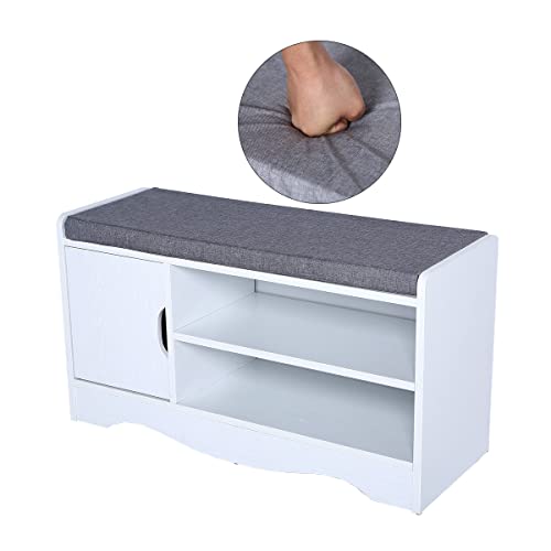 Heute Shoe Bench Shoe Rack With Cushion For 4-6 Pairs Of Shoes