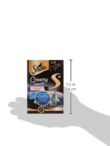 Sheba Creamy Salmon Snacks For Cats - Delicious Treats