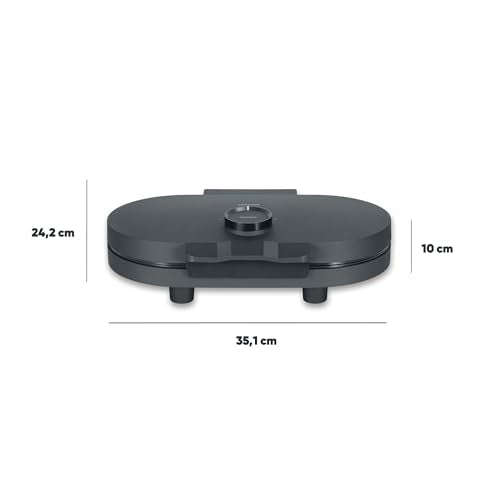 Severin Black Line Duo-Waffle Maker - Perfect Heart-Shaped Waffles