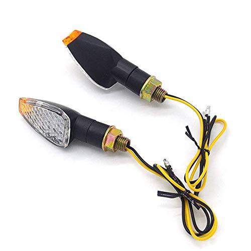 Evomosa 14 Led Mini Stalk Arrow Light Motorcycle Indicators - Bright & Universal Fit