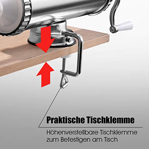 Costway Manual Sausage Filler With 3 Tubes - Easy To Use