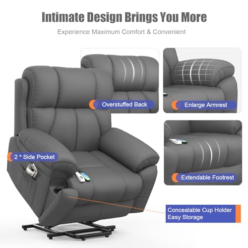 Yonisee Lift Chair Recliner With Massage & Heat For Ultimate Relaxation