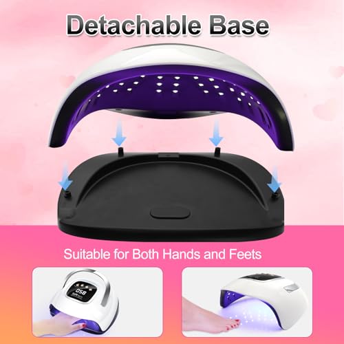 Lke 220W Uv Nail Lamp For Gel Nail Polish Curing - Fast Drying