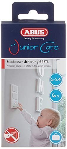 Abus Greta Socket Fuse Plug-In Child Lock - Easy To Install - Protects Children