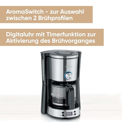 Severin Typeswitch Ka 4826 Coffee Machine With Glass Jug - Programmable Brewing