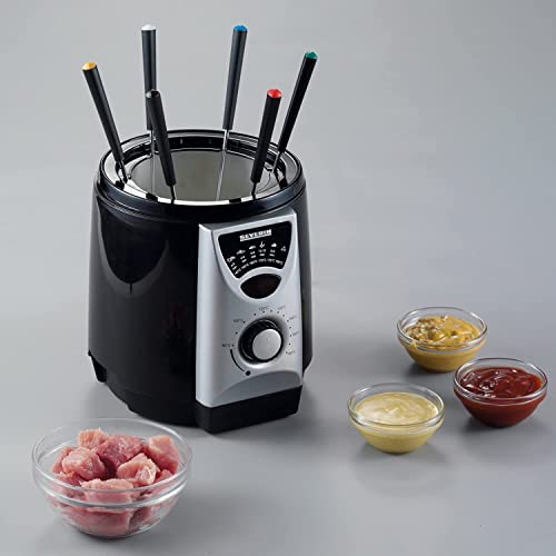 Severin Fr 2408 2-In-1 Mini Deep Fryer With Fondue Set - Enjoy Crispy Snacks