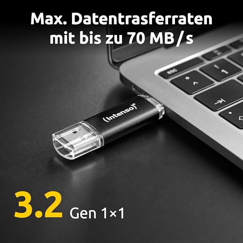 Intenso Twist Line 64Gb - Dual Usb 3.2 Flash Drive With Usb-C & Usb-A, 70Mb/S Speed