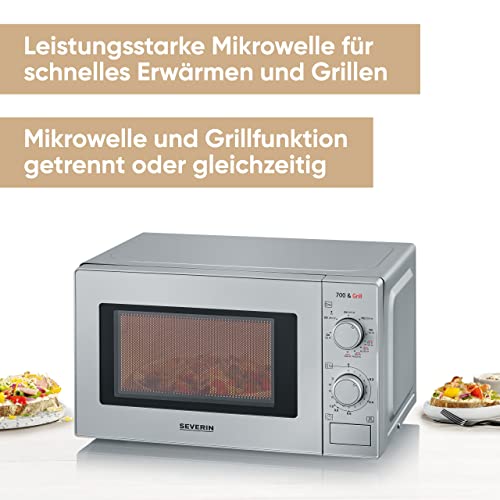 Severin Mw 7900 2-In-1 Microwave With Grill - 700W Power & 9 Programs
