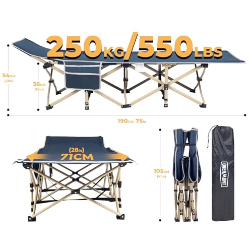 Overmont Folding Camping Bed - Portable Comfort For Outdoor Adventures