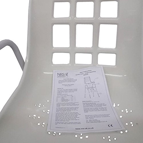 Nrs Healthcare M48295 Shower Chair - Height Adjustable For Extra Support