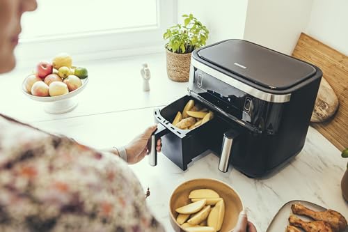 Severin Fr 2453 Double Hot Air Fryer - 2 Cooking Compartments & Healthy Cooking
