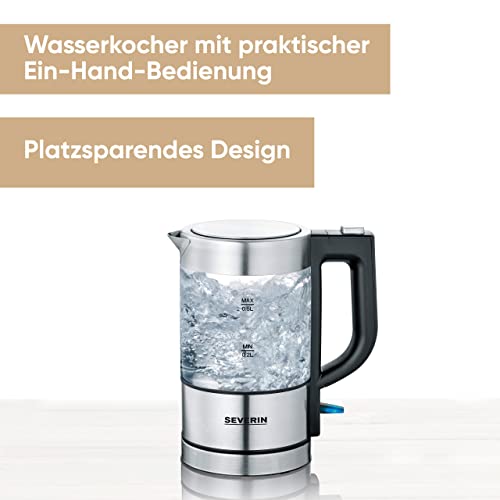 Severin Mini Glass Kettle 0.5 L - Compact & Powerful Design