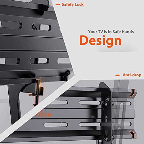 Perlegear Tv Wall Bracket For 26-55 Inch Tvs - Ultra Slim With Tilt Feature