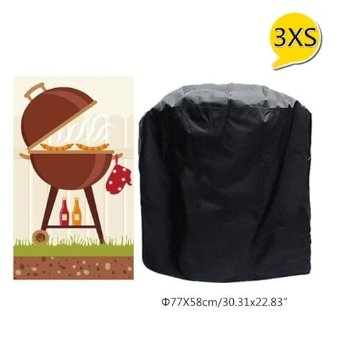 Ppqiru Barbecue Cover - Heavy Duty Waterproof Grill Protection