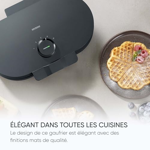 Severin Black Line Duo-Waffle Maker - Perfect Heart-Shaped Waffles