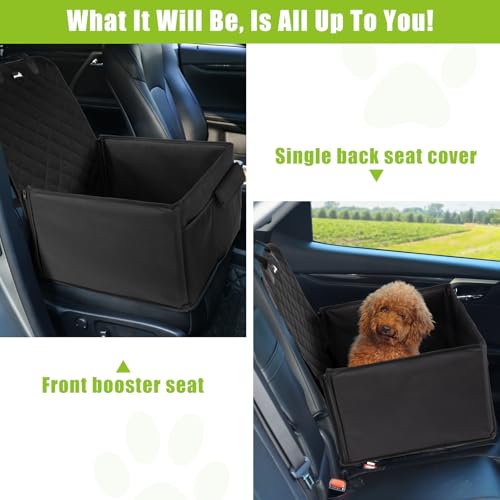 Pecute Dog Car Seat - Waterproof & Scratch-Resistant, Fits Small & Medium Dogs