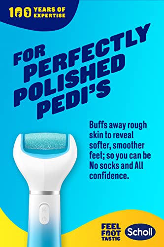 Dr. Scholl'S Velvet Smooth Electric Foot File With Cracked Heel Roller - Silky-Smooth Feet In Seconds