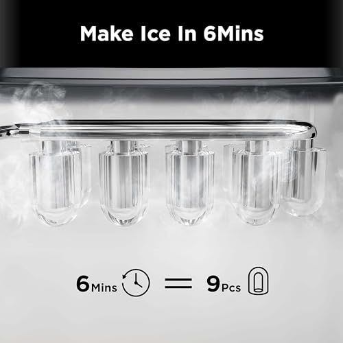 Silonn Countertop Ice Maker - Portable Ice Maker With Self-Cleaning Feature