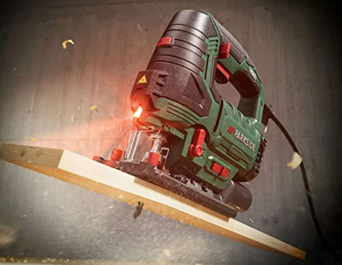 Parkside Pendulum Jigsaw Pstd 800 C3 - 800W Power Tool For Precision Cuts