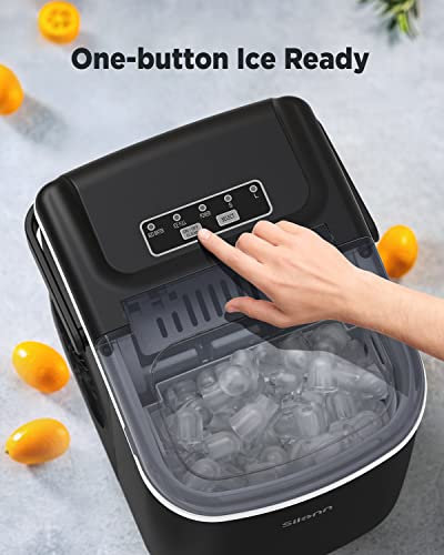 Silonn Countertop Ice Maker - Quick Ice Production & Portable Design
