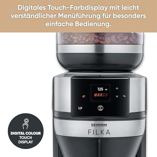 Severin Filka Ka 4852 Fully Automatic Coffee Machine - 5-In-1 With Grinder
