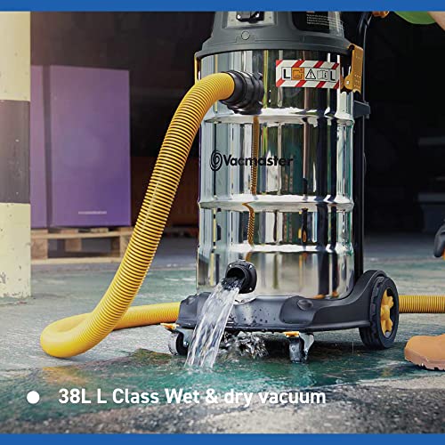 Vacmaster Wet And Dry Vacuum Cleaner 38L - Powerful 1600W Motor