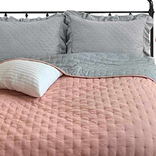Homelevel Bedspread & Sofa Throw - Reversible, Soft & Modern