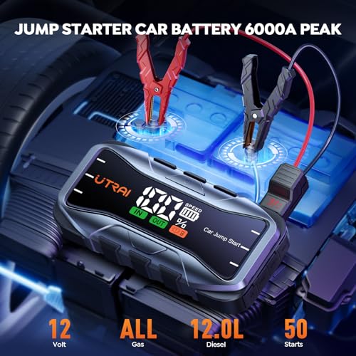 Utrai Jump Starter Power Pack 8000A - Reliable For All Gas & 12L Diesel