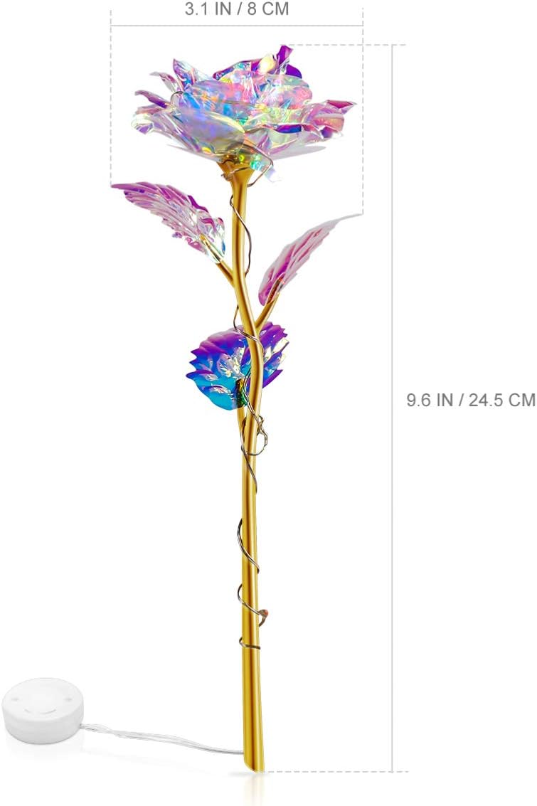 OSALADI Colorful Luminous LED Rose - Multi-color