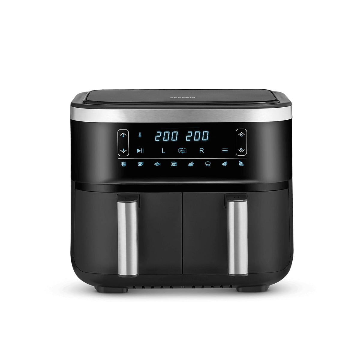 Severin FR 2453 Double Hot Air Fryer with two cooking compartments and sleek design
