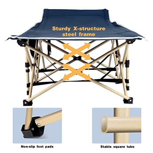 Overmont Folding Camping Bed - Portable Comfort For Outdoor Adventures