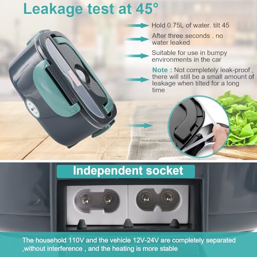Budth Electric Lunch Box - Portable Food Warmer For Cars & Offices - Enjoy Warm Meals Anywhere