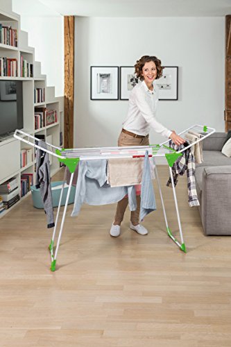 Vileda Laundry Dryer King Green - Space Saving Design With 20M Drying Length