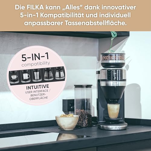 Severin Filka Ka 4852 Fully Automatic Coffee Machine - 5-In-1 With Grinder
