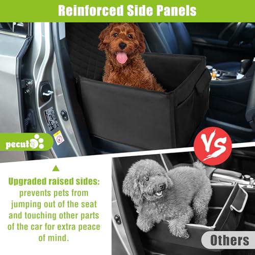 Pecute Dog Car Seat - Waterproof & Scratch-Resistant, Fits Small & Medium Dogs