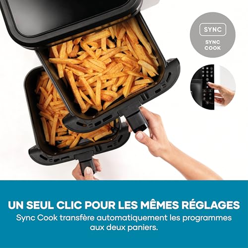 Severin S-Fry Duo Stack Hot Air Fryer - Oil-Free Cooking & 9 Programs