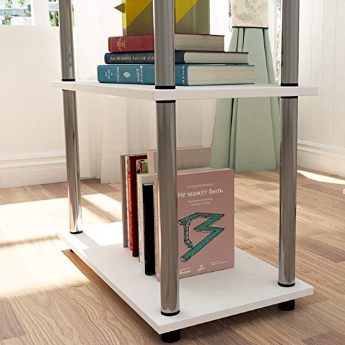 Sogesfurniture Desk With 2 Shelves - Space-Saving & Durable