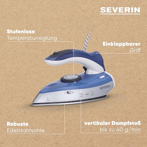 Severin Travel Steam Iron Ba 3234 - Compact & Efficient