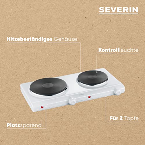 Severin Double Hotplate, 2 Cooking Plates - Compact & Powerful