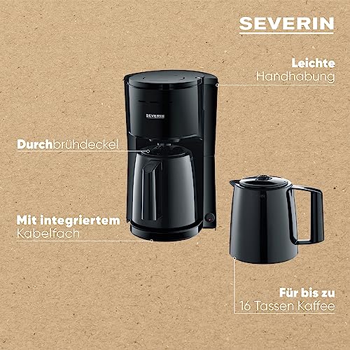 Severin Ka 9307 Filter Coffee Machine With 2 Thermal Jugs - Enjoy Hot Coffee For Hours