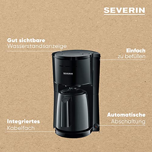 Severin Ka 9306 Filter Coffee Maker With Thermal Jug - Enjoy Hot Coffee Anytime