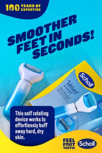 Dr. Scholl'S Velvet Smooth Electric Foot File With Cracked Heel Roller - Silky-Smooth Feet In Seconds