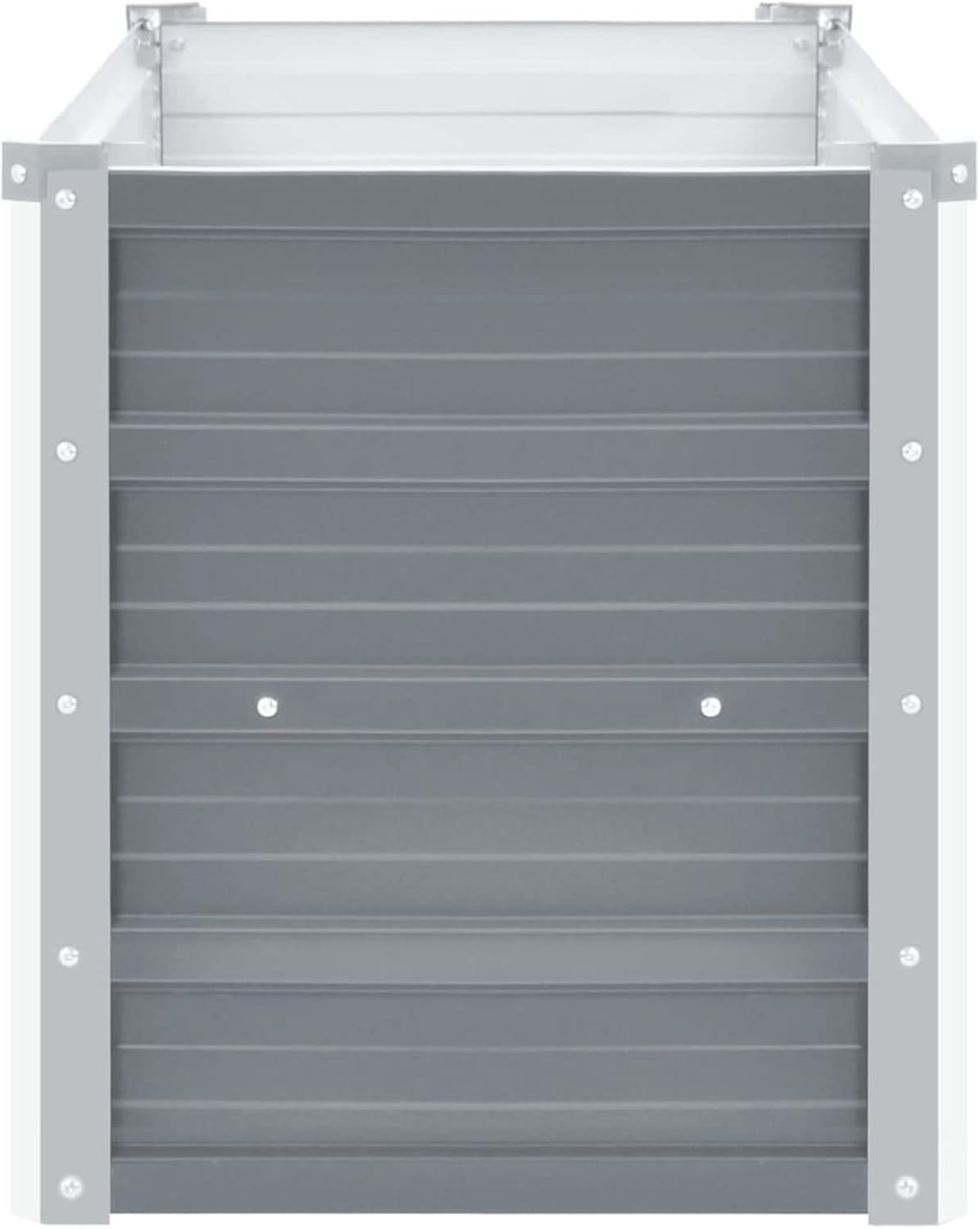 vidaXL Galvanised Steel Garden Planter, 100x40x45cm