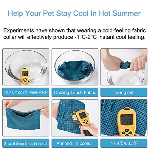 Coppthinktu Dog Cooling Bandana - Instant Relief For Pets In Summer