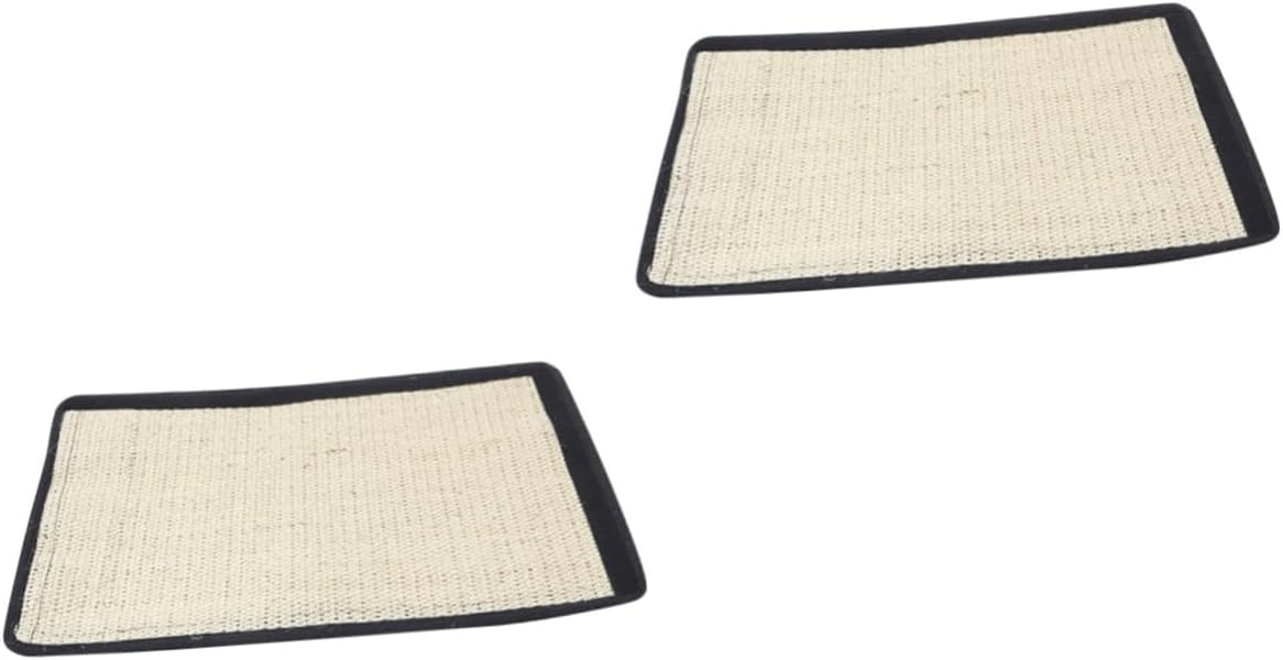Abaodam Large Sisal Cat Scratch Mat - 2-pack for furniture protection