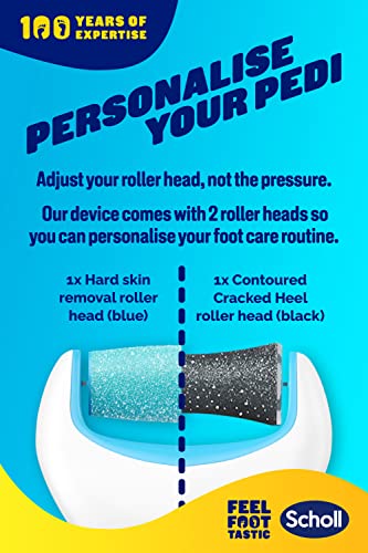 Dr. Scholl'S Velvet Smooth Electric Foot File With Cracked Heel Roller - Silky-Smooth Feet In Seconds